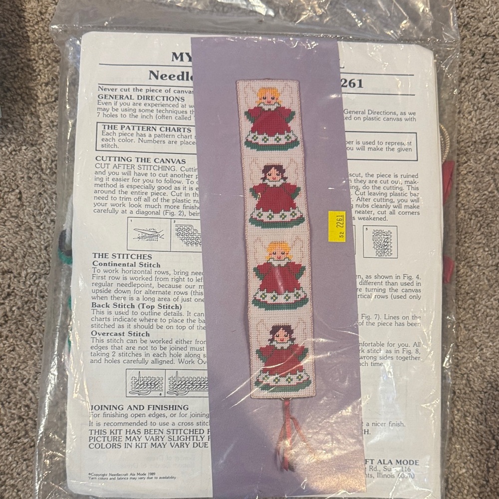 Angel Cross Stitch wall hanging